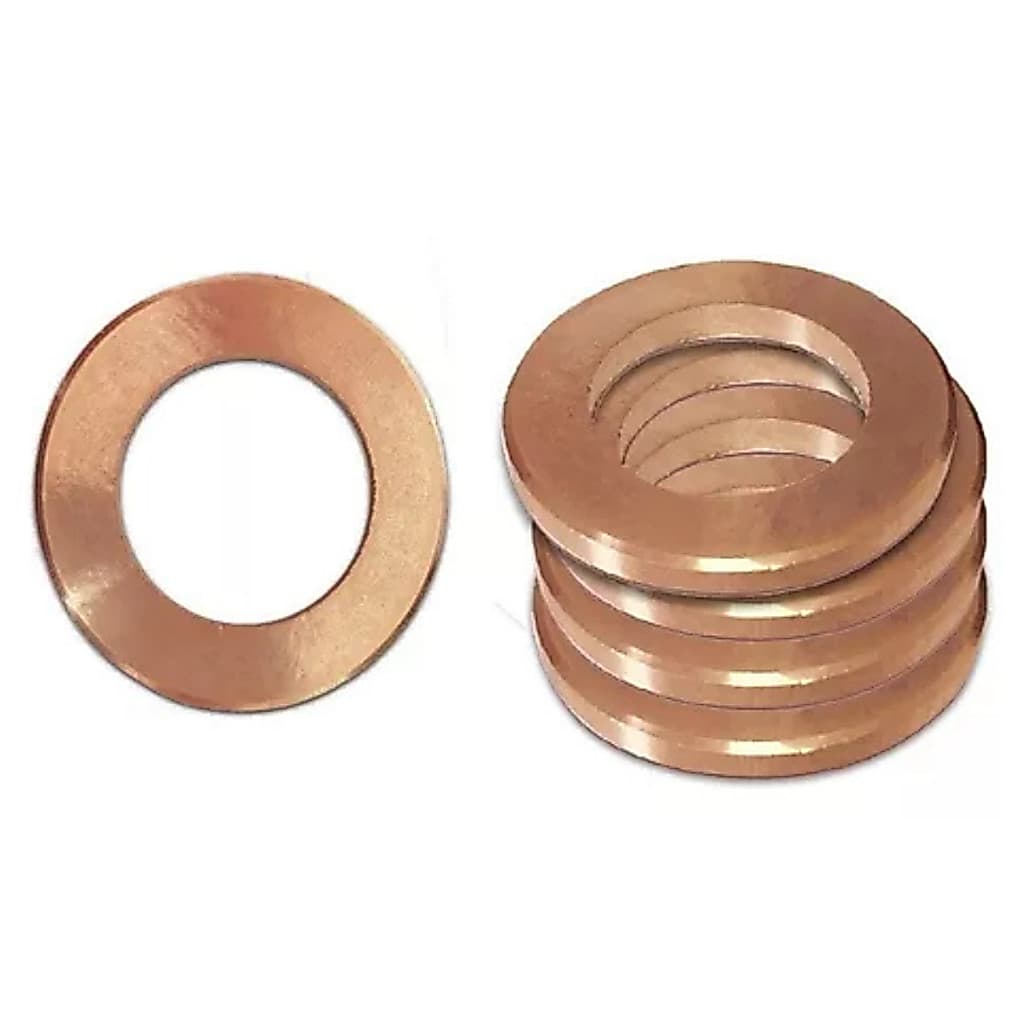 ARRUELA DE BRONZE PARA MOEDOR DE CARNE BOCA 22 E 98 KIT COM 5 UNIDADES