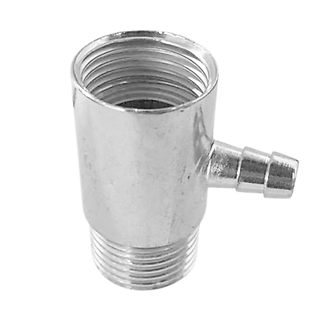 Adaptador T metal cromado de torneira para purificadores de mangueira de 3/8 Soft