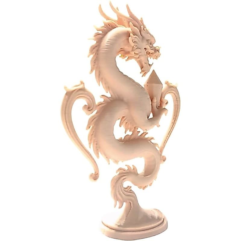 Miniatura Dragão Oriental Impressão 3D Colecionável Decorativa
