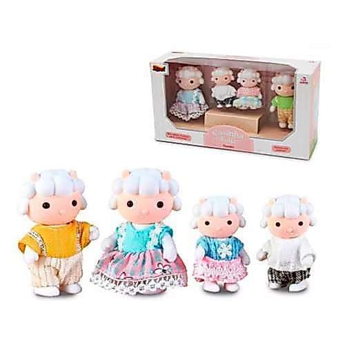 Casinha Feliz Coleção Familia Animais Conjunto com 4 Bonecos Brinquedo - Zoop Toys