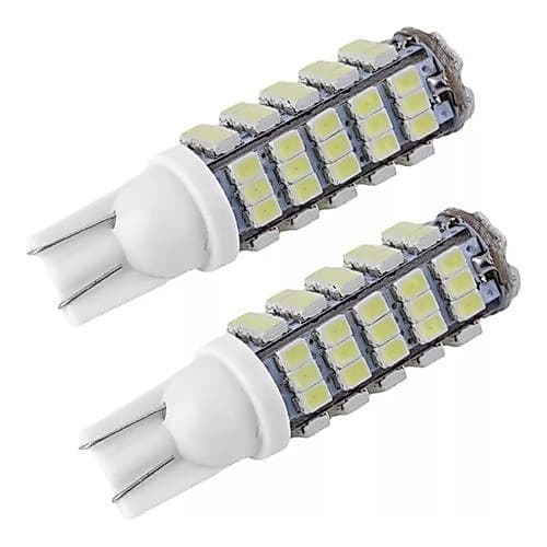 KIT 2 LAMPADA T10 68 LED BRANCA PINGO LUZ FRETE ECONOMICO