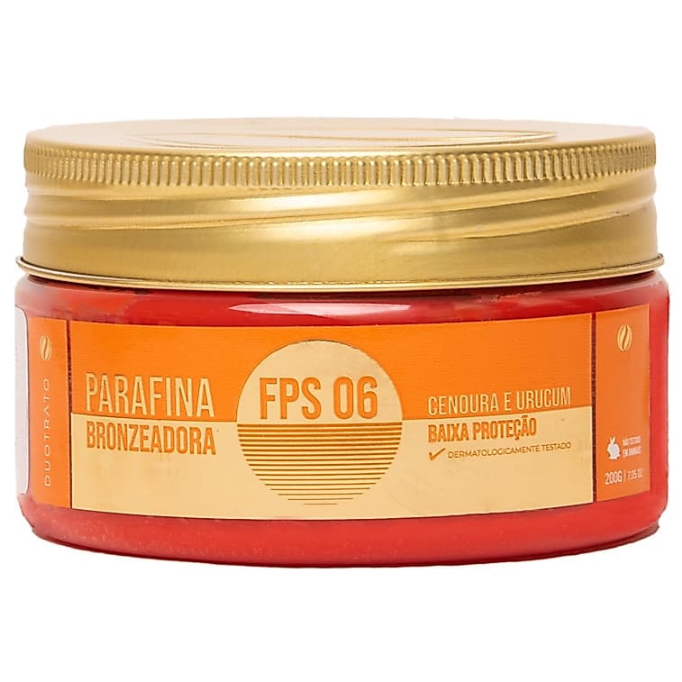 Parafina Bronzeadora Cenoura e Urucum 200g Duotrato