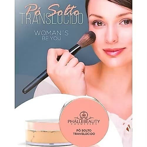 Pó Facial Solto Translúcido Woman´s Be You Phallebeauty PH004