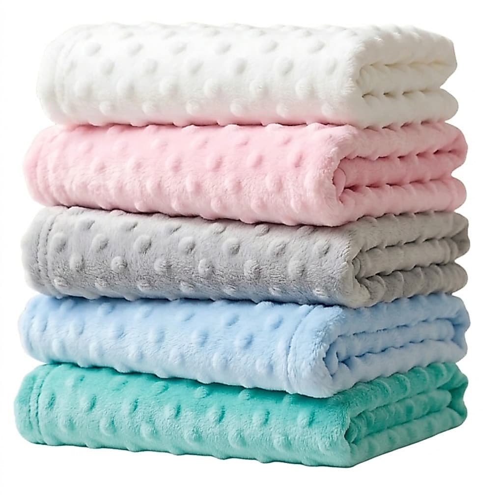 Manta de Bebe Microfibra Pipoquinha Menino e Menina 0,80 x 1,00m Cobertor de Bebe Cobertor Infantil