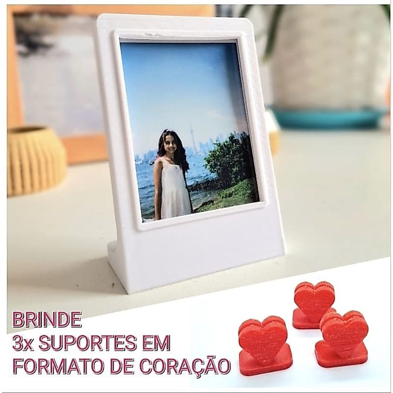 Mini Porta retrato para foto fujifilm instax mini + Brinde