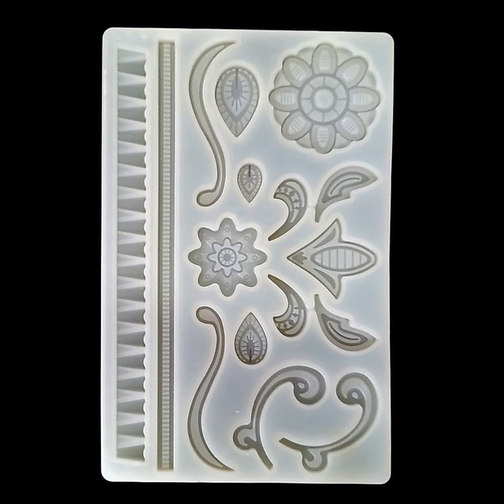 Molde de Silicone Rígido de Mandalas - C4948
