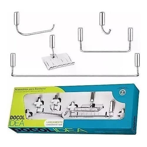Kit De Acessórios Com 5 Peças Idea Cromado Docol