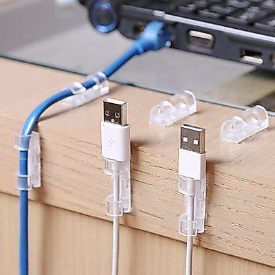 Passa Fio Fixador Organizador de Cabos – Kit com 10
