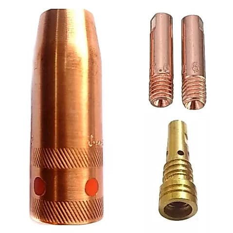 Kit Tocha Mig 0.8mm Bocal Bico Difusor C/ Rosca P/ V8 Brasil e Outras