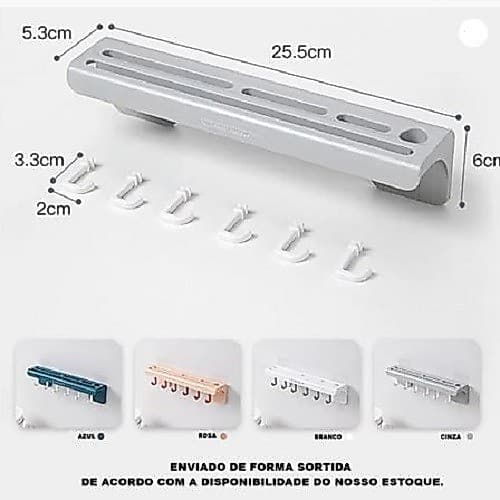 Kitchen Utensil & Knife Storage Rack – Adhesive Hooks, Compact Organizing Solution