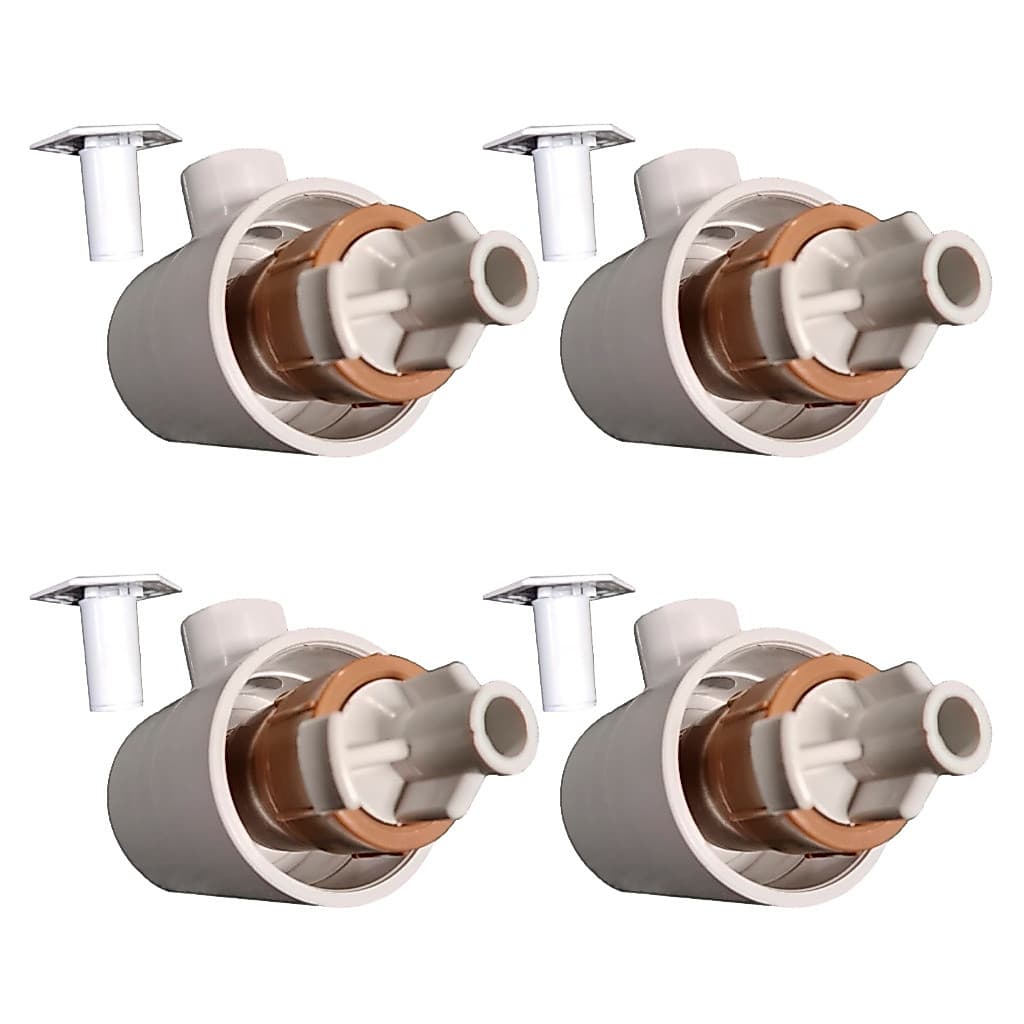 Canhão de Hidromassagem Bico Jato Sobrepor Em Abs Encaixe 50mm Para Piscina Alvenaria 4 Peças