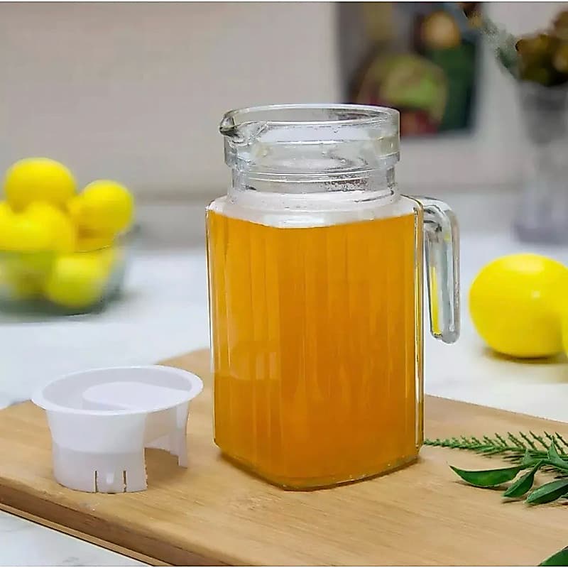 Jarra De Vidro Para Suco 500ml Com Tampa - Vitrizi