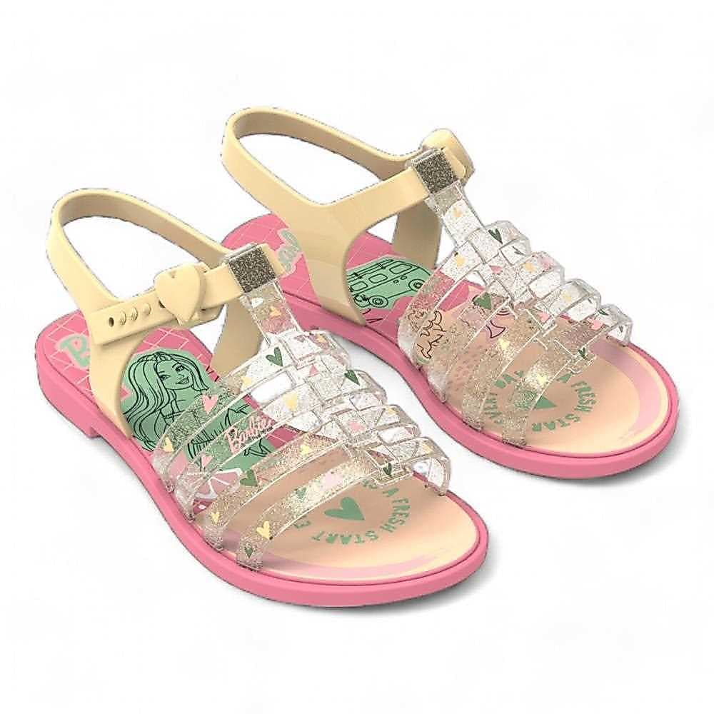 Sandália Infantil Rosa Barbie Ice Cream Flox Grendene Kids