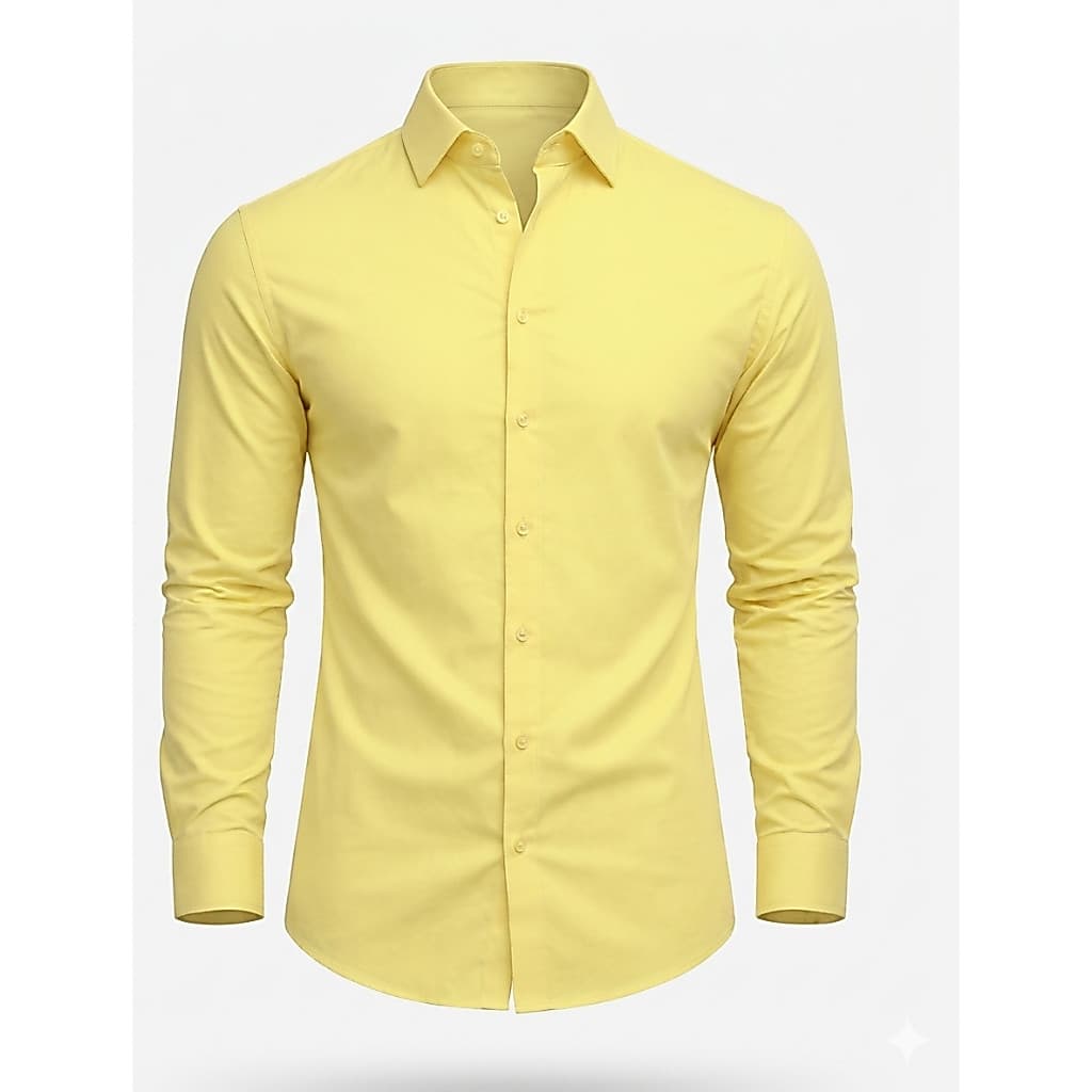Camisa Social Masculina Congressos Igreja Eventos e ReuniõesEsporte Fino Manga Longa Premium Lisa
