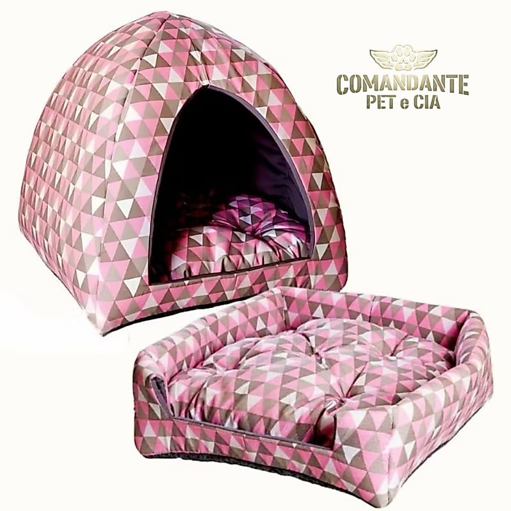 Cama Toca Iglu para Pets Pequenos com Almofada Removível