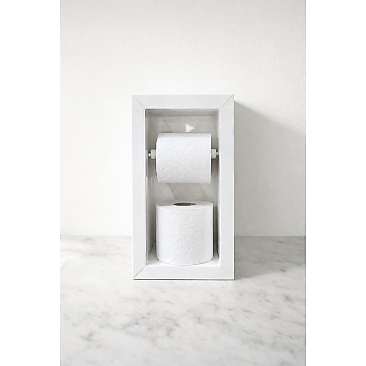 PAPELEIRO DUPLO EM PORCELANATO 30X15.5 PARA BANHEIRO E LAVABO