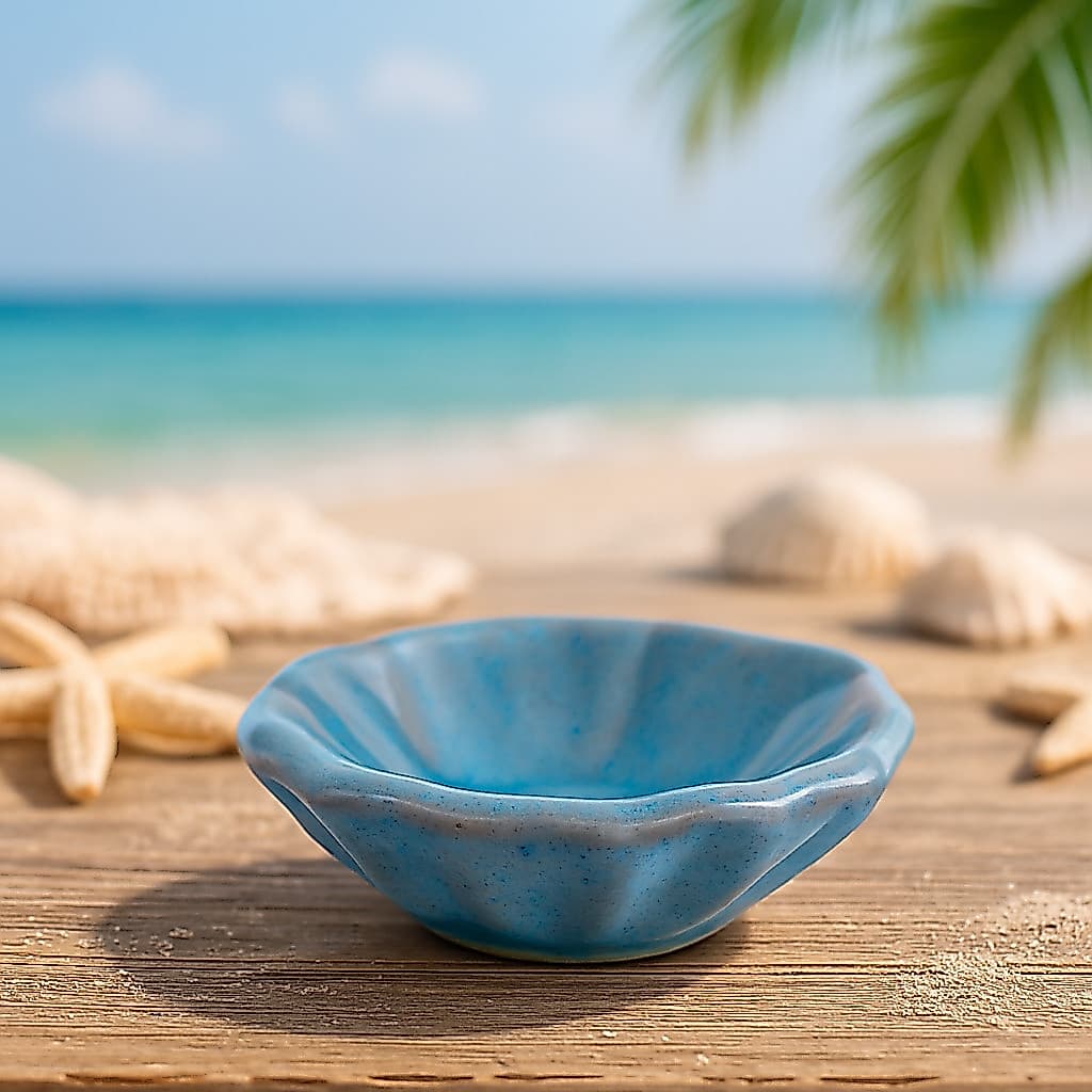 Concha Mini Cerâmica Louças Bowl Rústicos Decoração Mesa Posta Molhos Geleias Pimenta Manteiga