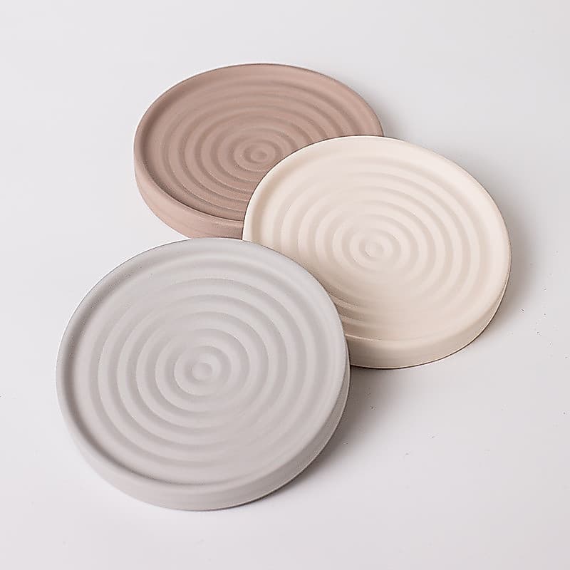 Bandeja de sabão de terra diatomácea para banheiro, suporte de sabão absorvente e de secagem rápida.
