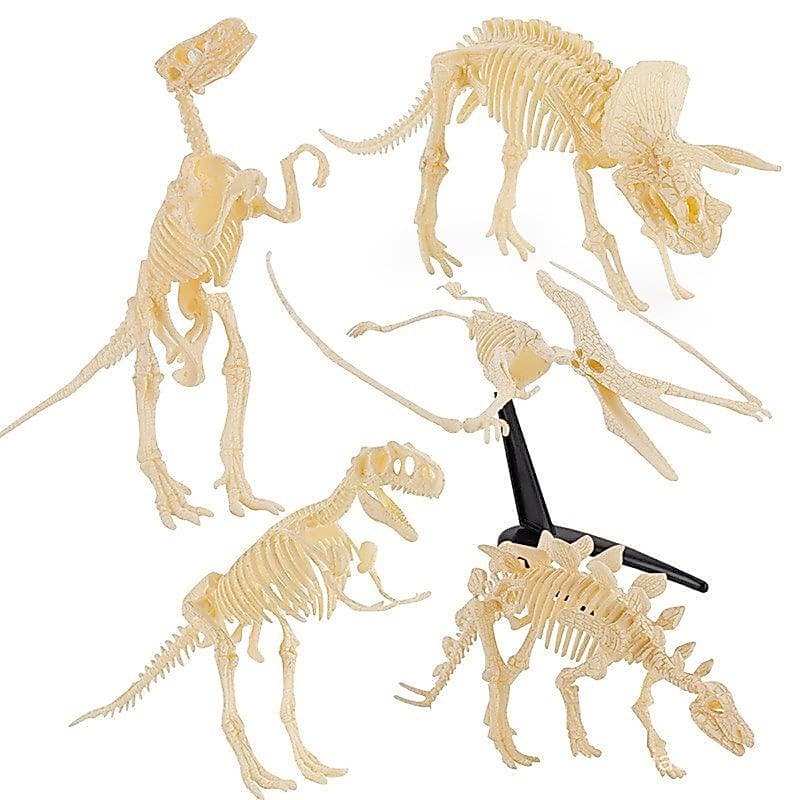 Brinquedo de Montagem Arqueológica de Esqueleto de Fóssil de Dinossauro DIY para Crianças