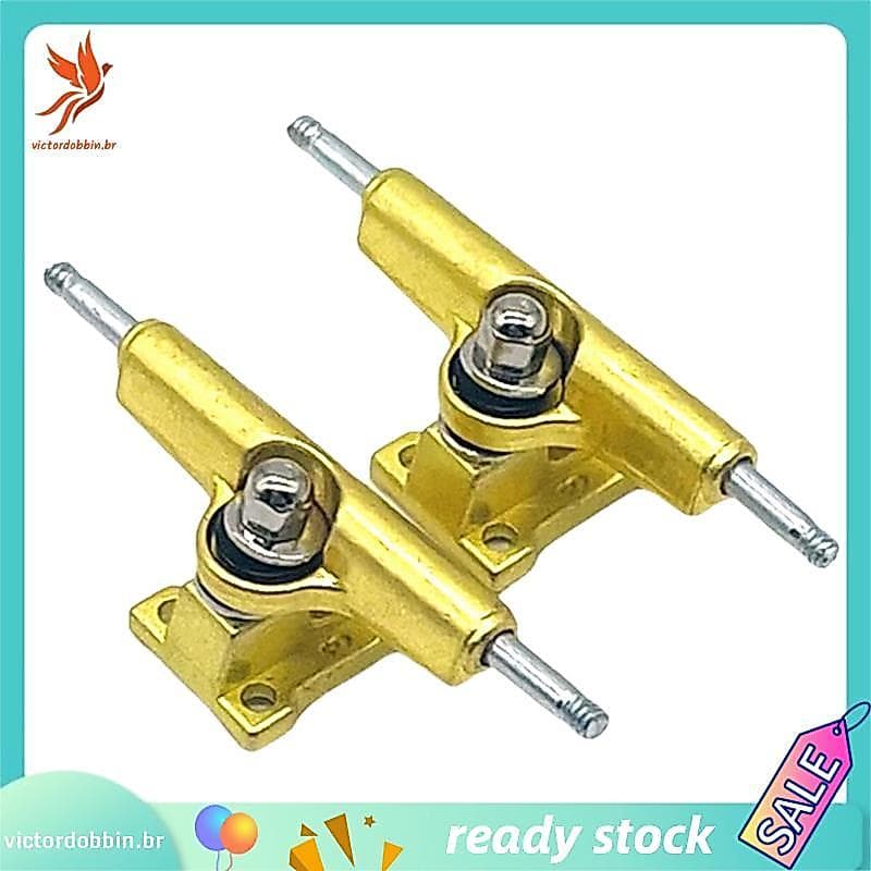 [victordobbin.br] Skate De Dedo Com Novo Cabide E Base Para Skates Profissionais Dourados