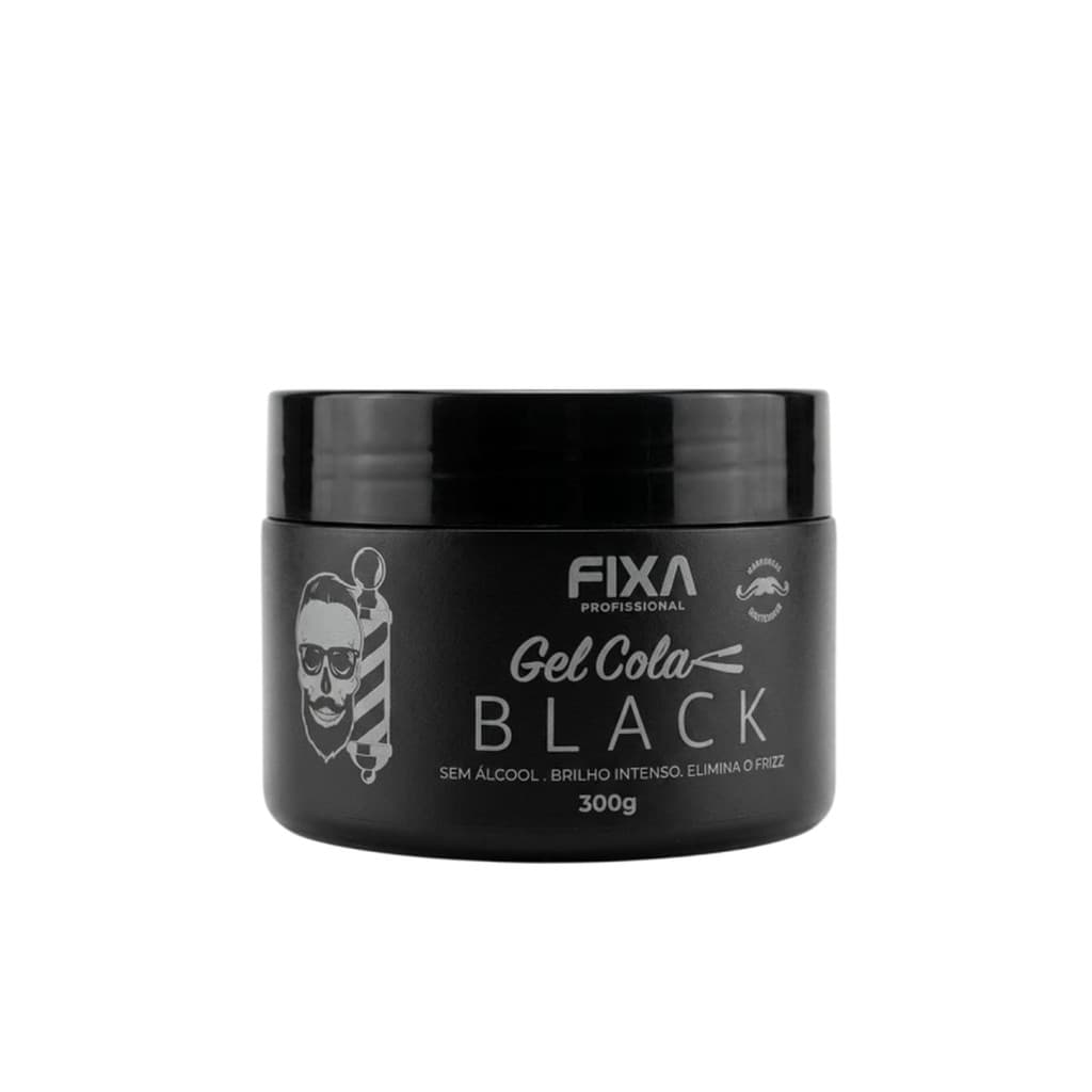 Fixa Gel Cola Black 300g Fixacao Forte