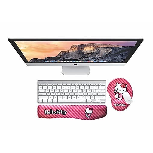 Kit ergonômico com mouse pad e apoio de punho H. Kitty