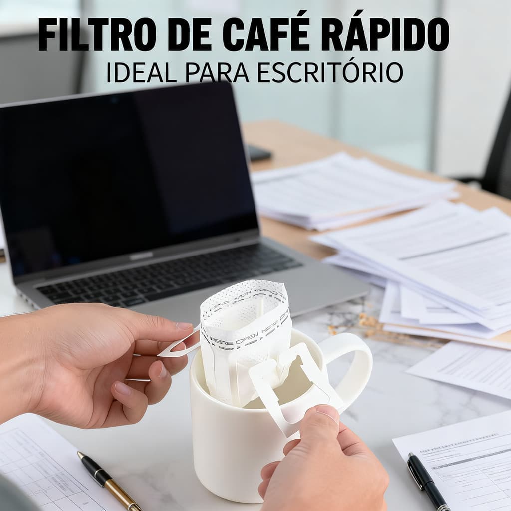 Saco Filtrante Envelope para Café – Filtro Portátil Mini Descartável, Higiênico e Ideal para Café Individual