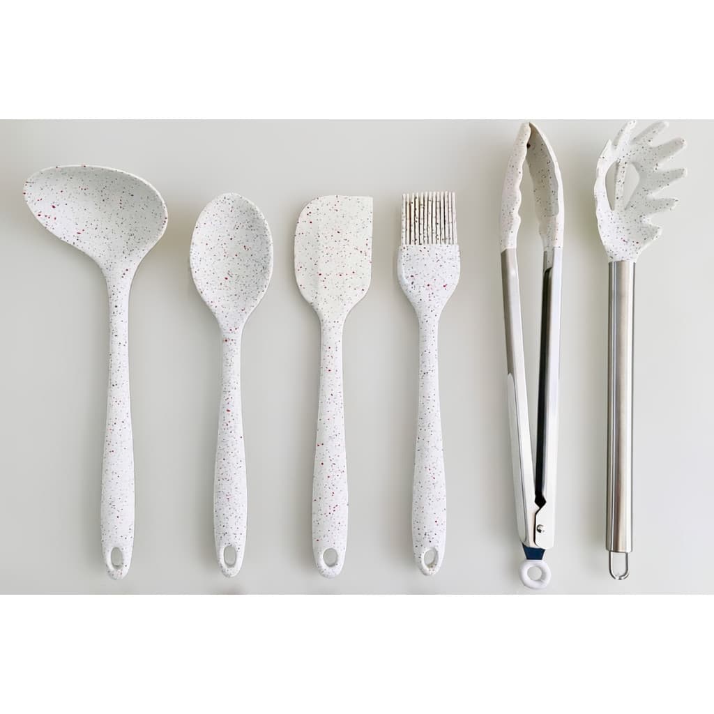 Kit de Utensilios de cozinha Premium em silicone Brinox Vanilla 6pçs