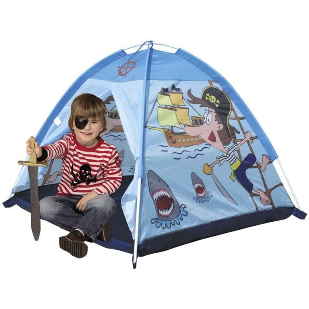 Barraca Infantil Iglu Esconderijo Pirata Dobrável Tenda Cor Azul - DM Toys Brinquedos