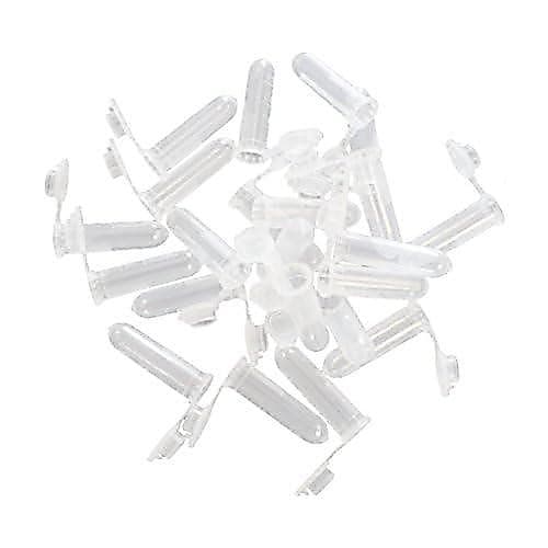 JIUWU 100 peças de tubos plásticos de 2ml, pequenos frascos plásticos com tampas para armazenamento de amostras, tubos p