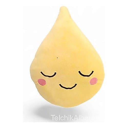 Pelúcia Almofada Decorativa Gota - Gotinha - Soft Toys Amarelo Gotinha