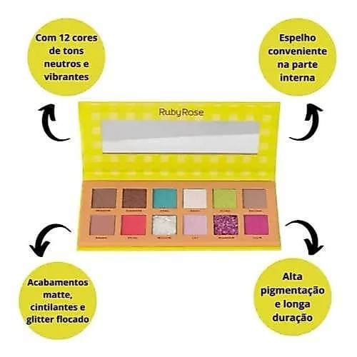 ✨ Paleta de Sombras Ruby Rose