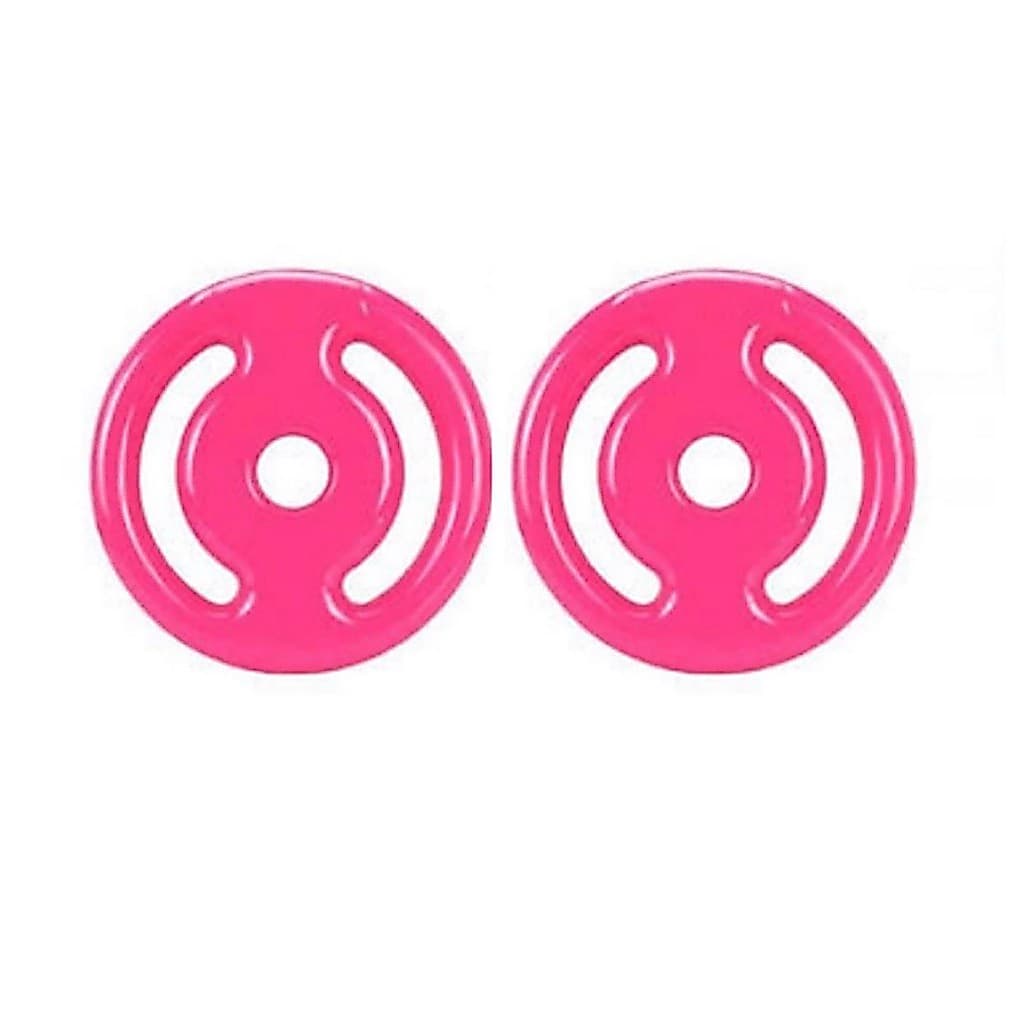 Par de anilhas 2kg emborrachada Rosa pink (4kg total)