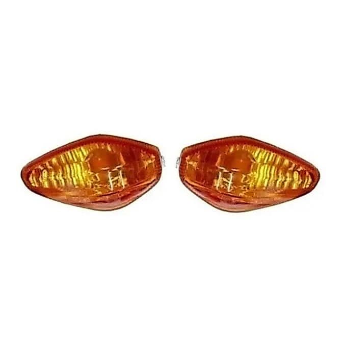 Par Lente Seta Pisca Amarela Honda Cg Fan 125 Cg Titan 150 160 2014  Bros 150 160 2013 2014 CB 500 F