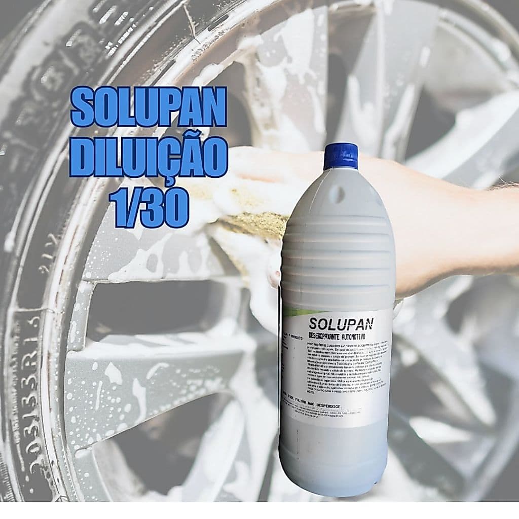 Solupan 2l Desengraxante Alcalino Automotivo DILUIÇÃO 1/30