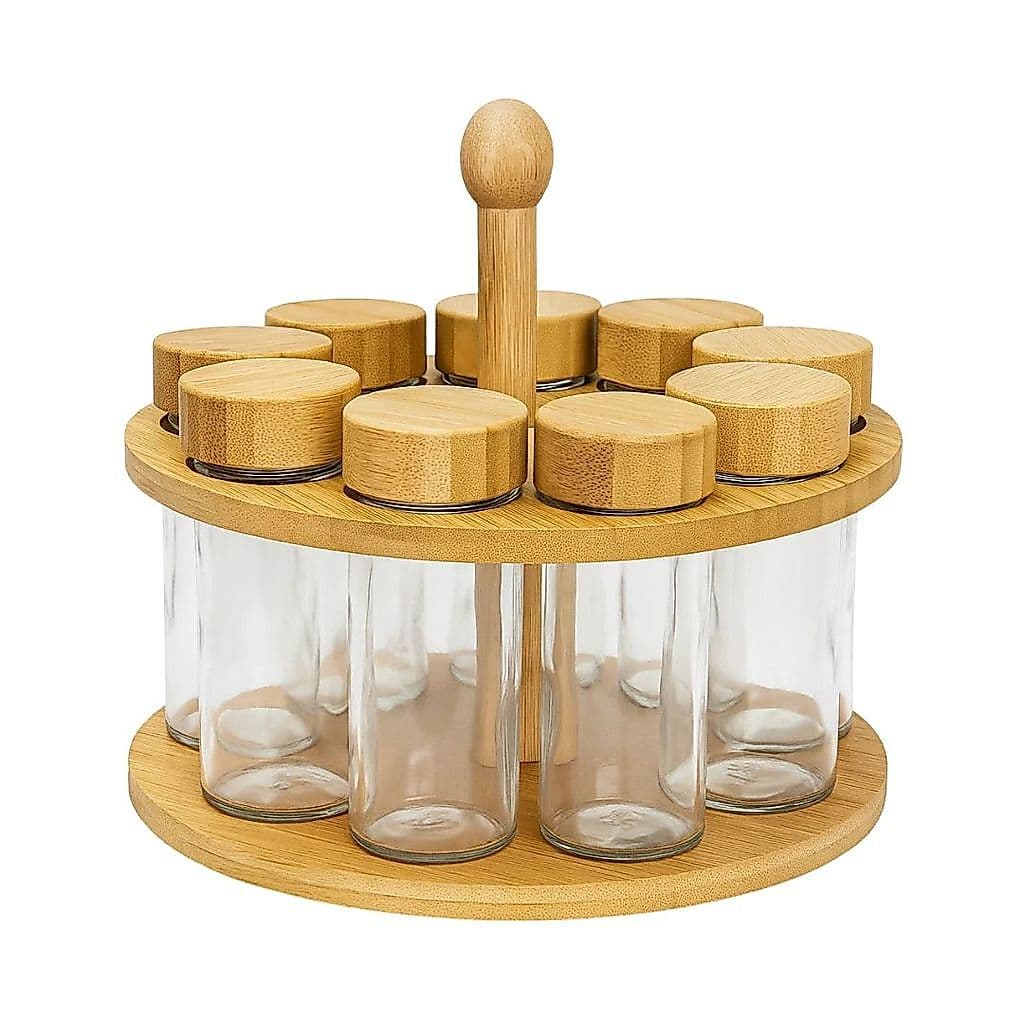 Porta Temperos Giratório 8 potes de vidro 25328 - Vencedor