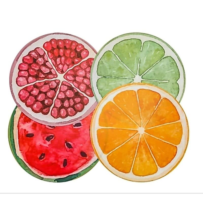 Lugar Americano Redondo Fruta 38cm pvc YazI