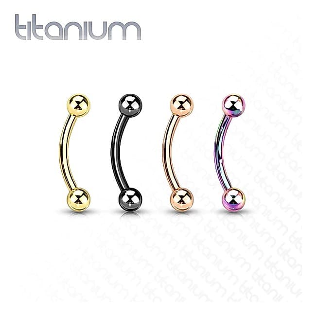 Piercing Titanio Curvo Barbell Bananinha Helix Sobrancelha