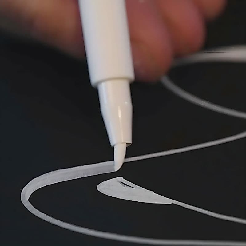 Caneta De Tinta Branca, Criativas De Desenho E Marcação Para Arte , Escola, Trabalho De Design