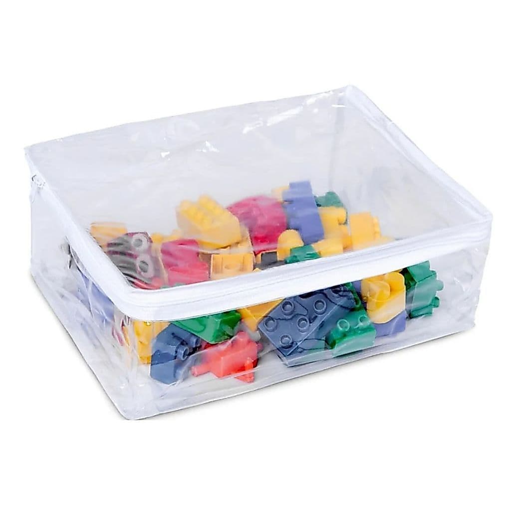 10 Sacos Organizador Multiuso Guarda Roupa Brinquedos Revista C/zíper