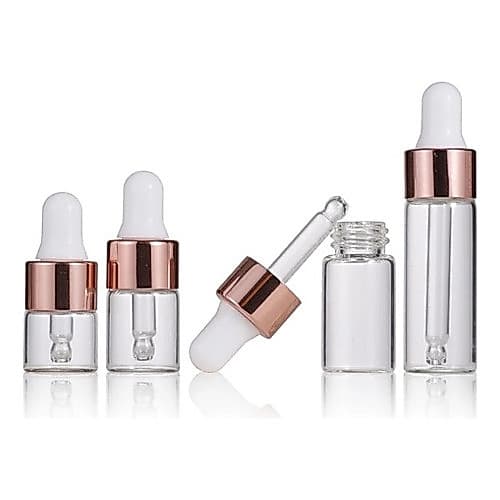 Kit 20 Frascos Conta Gotas Vidro Óleo Essencial Floral