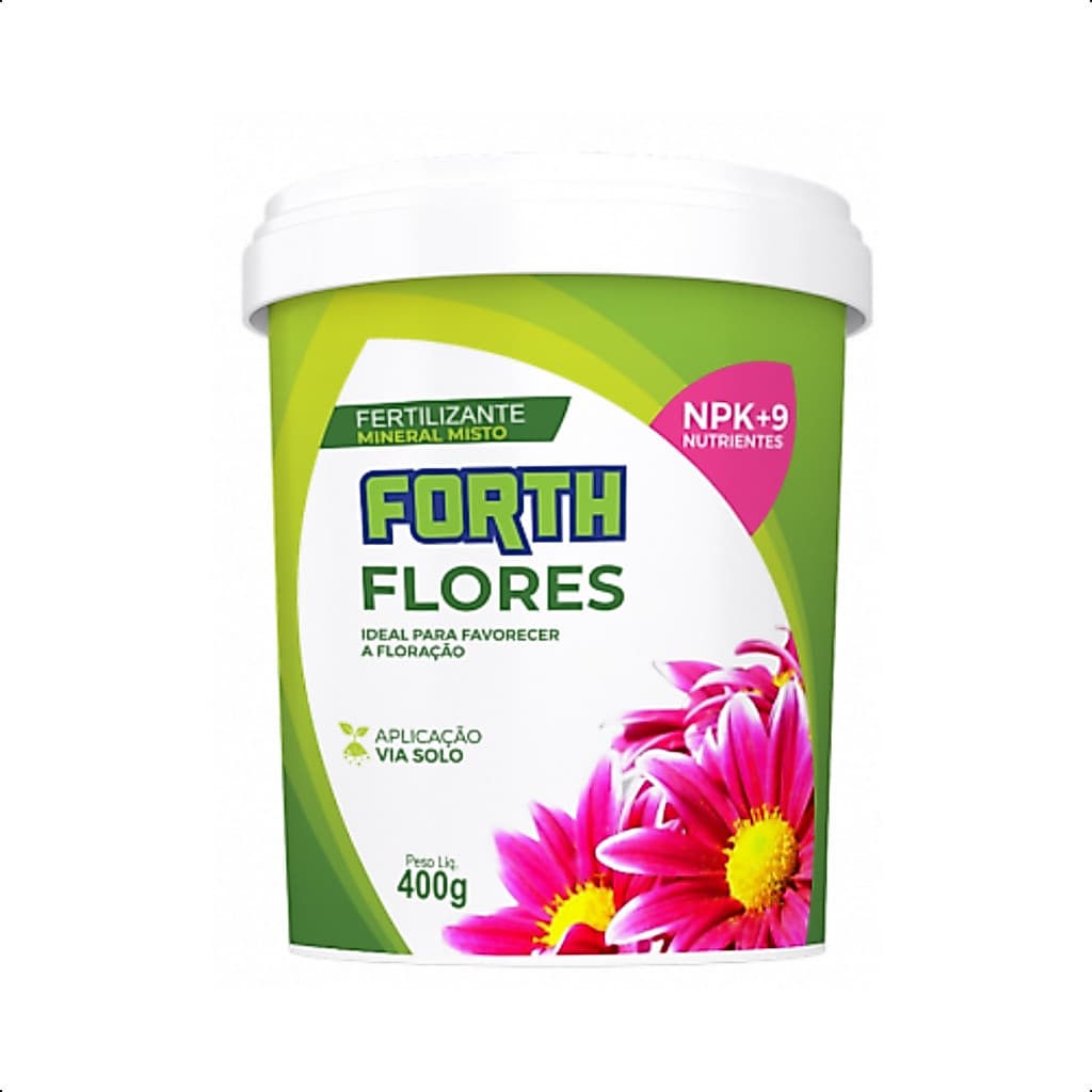 Adubo Fertilizante Forth Flores 400g Floração Produção NPK+