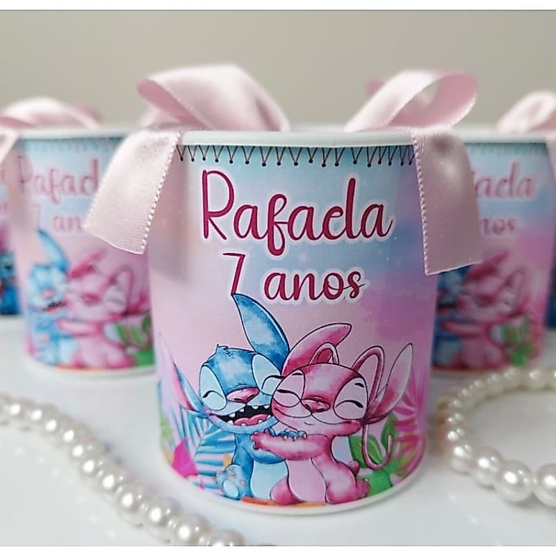 Tubolata Personalizada 7x6  Lilo e stitch / Lembrancinha Maternidade nascimento FestaInfantil /stich