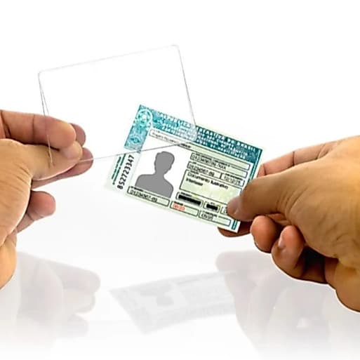 Capa Porta CIN Modelo Novo 2024 - RG 2022 - CNH - Acrílico Proteção para documentos