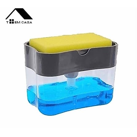 Dispensador Detergente Pressão 2 em 1 com Bucha inclusa Soap / Economize Detergente