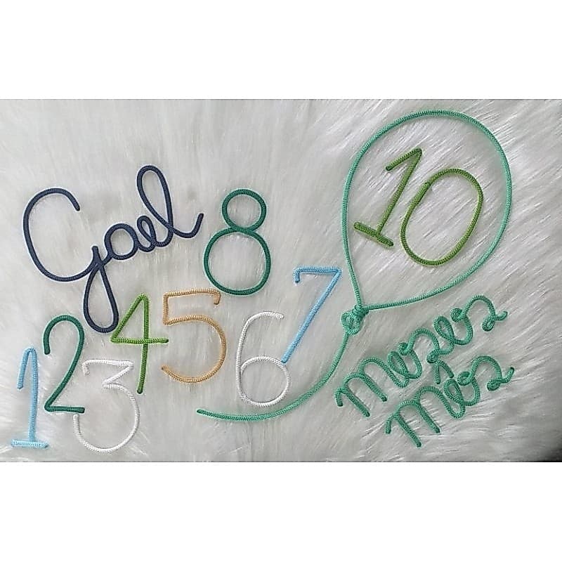 Kit mesversario nome simples até 4 LETRAS *DADOS PELO CHAT