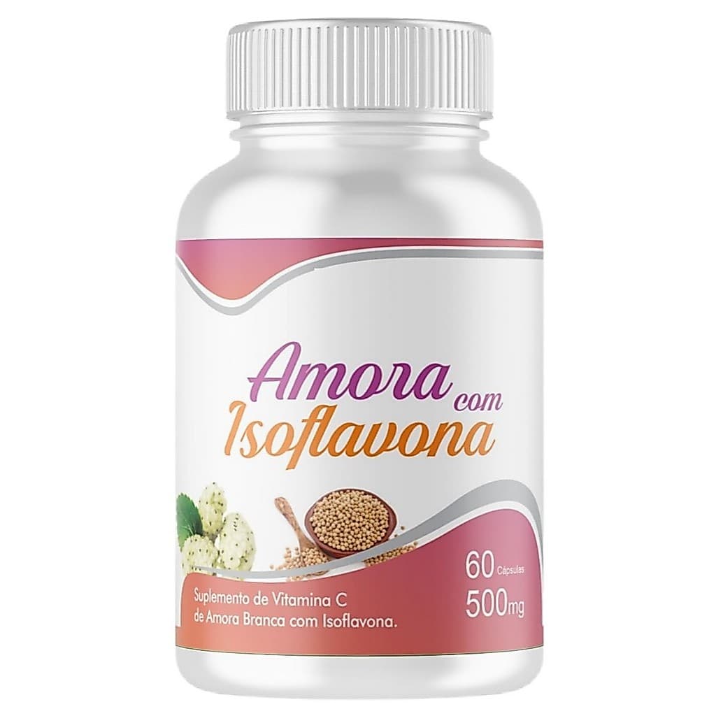 Amora + Isoflavona 500mg Original Com Nota Fiscal (Total 240 Caps)