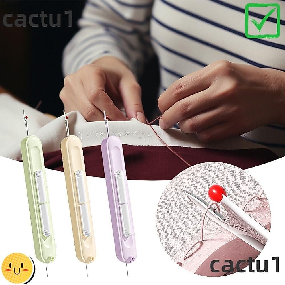 Passador De Agulha De Rosqueamento CACTU , Bordado , Ponto Cruz , Ferramentas Especiais De Costura À Mão , Multifunciona