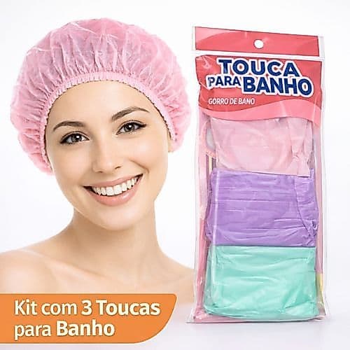 Kit Toucas Plásticas para Banho Impermeáveis com Elástico Unissex - Tamanho único