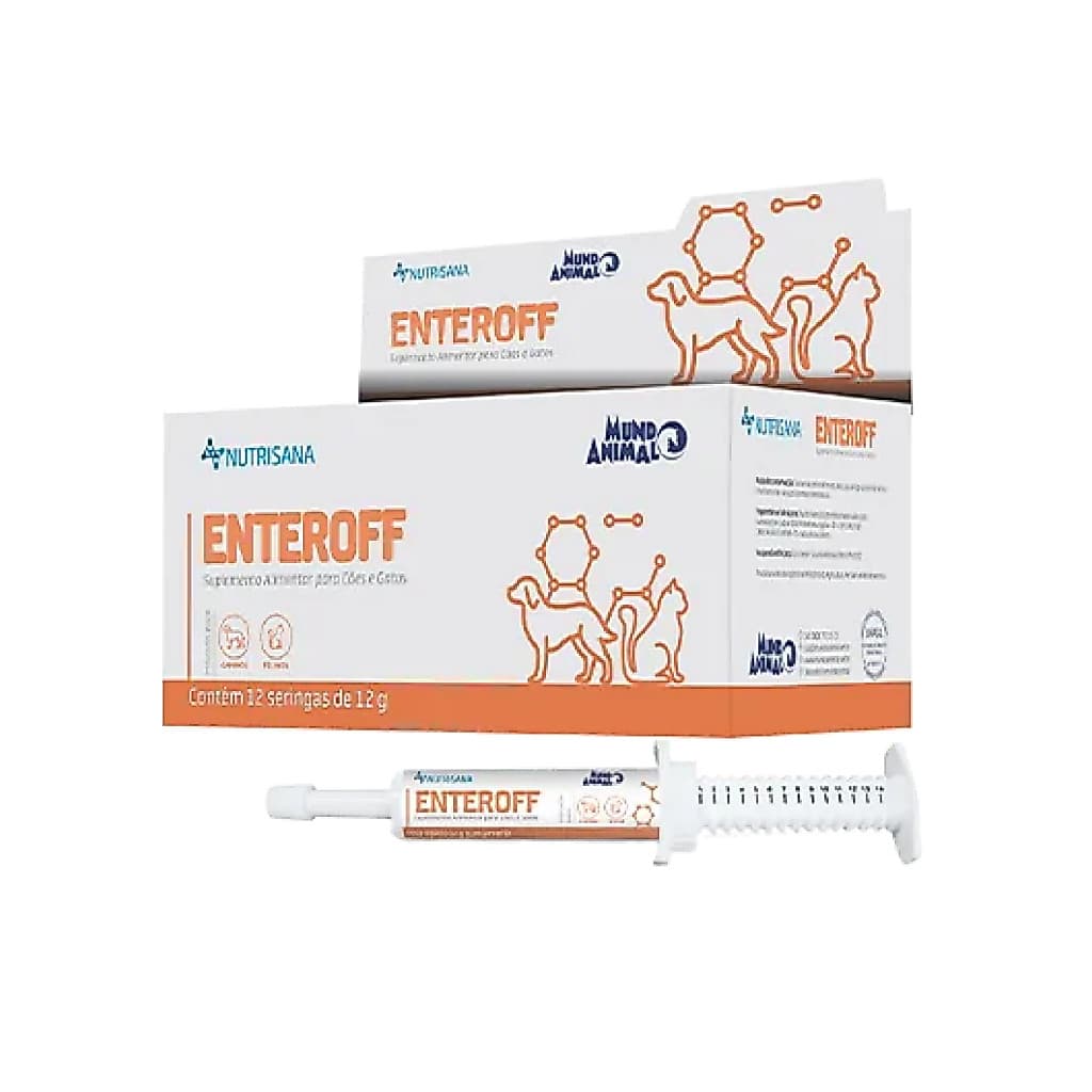 Enteroff Suplemento Nutrisana para Cães e Gatos 12 g